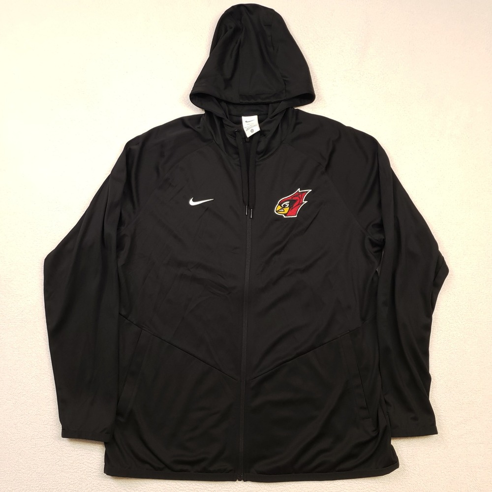 Nike Full Zip Hoodie Men XL Black Cardinals Dri-FIT HF6935-010 Relentless Jacket